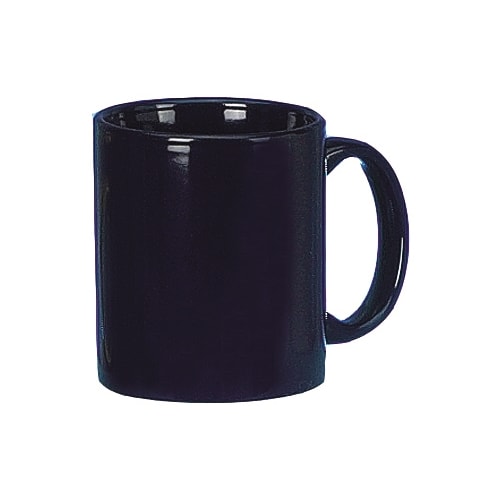 Taza de Café con Asa en C, 11 oz, Azul Cobalto